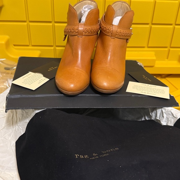 rag & bone Tan Leather Ankle Boots - Picture 15 of 16